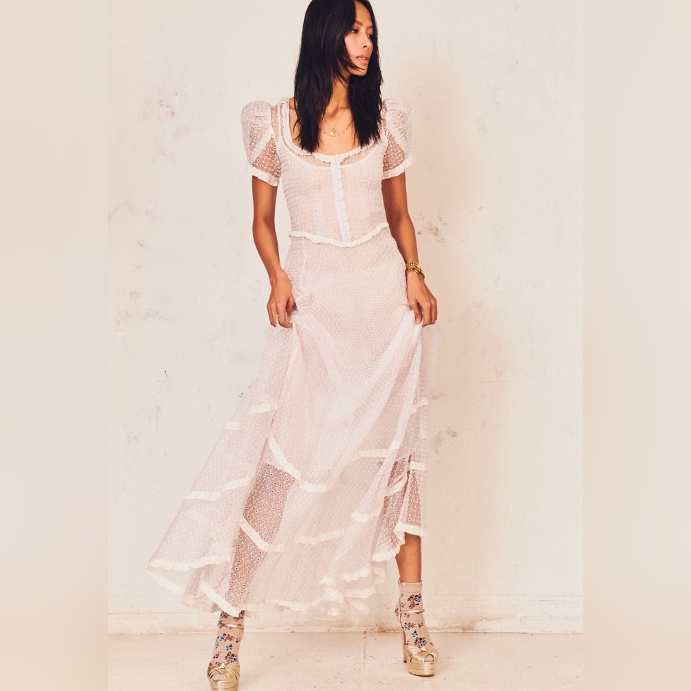 LoveShackFancy White Lace Dress